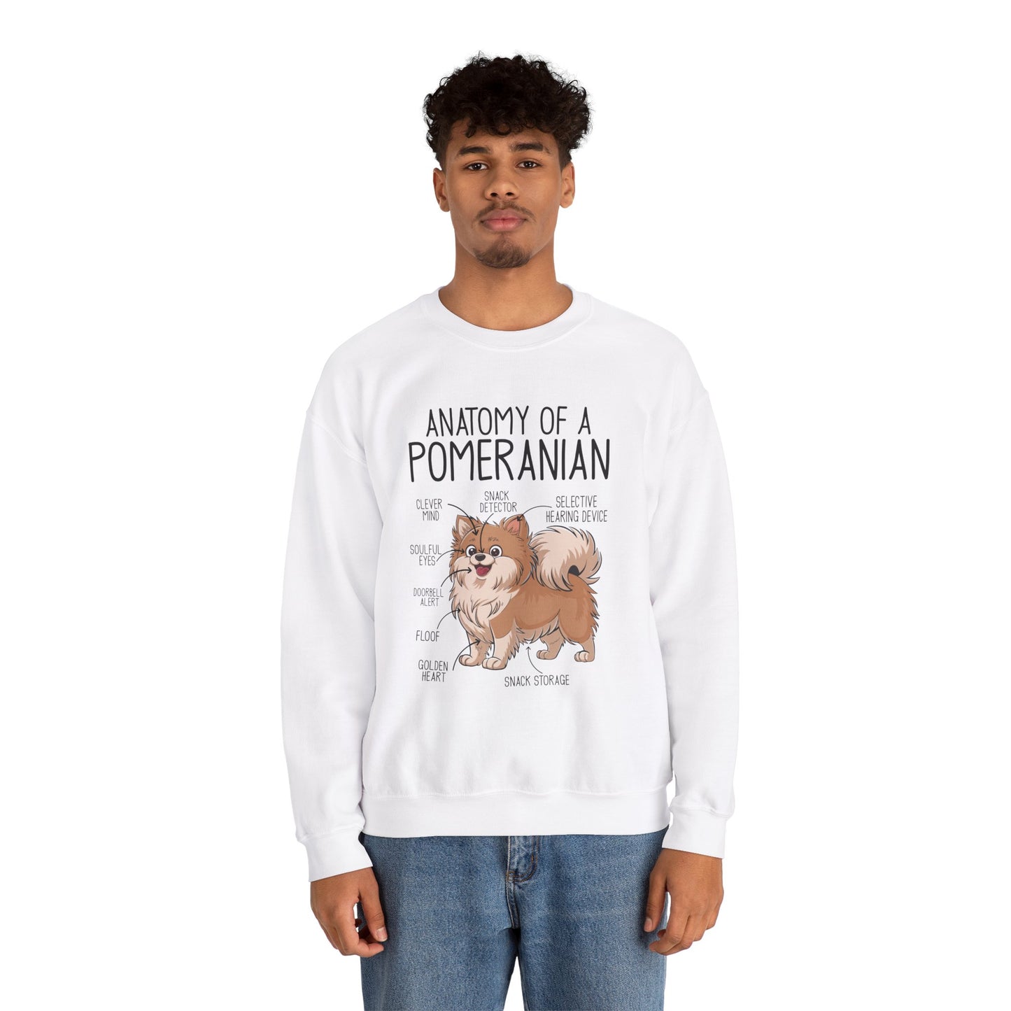 Anatomy of a Pomeranian Sweatshirt