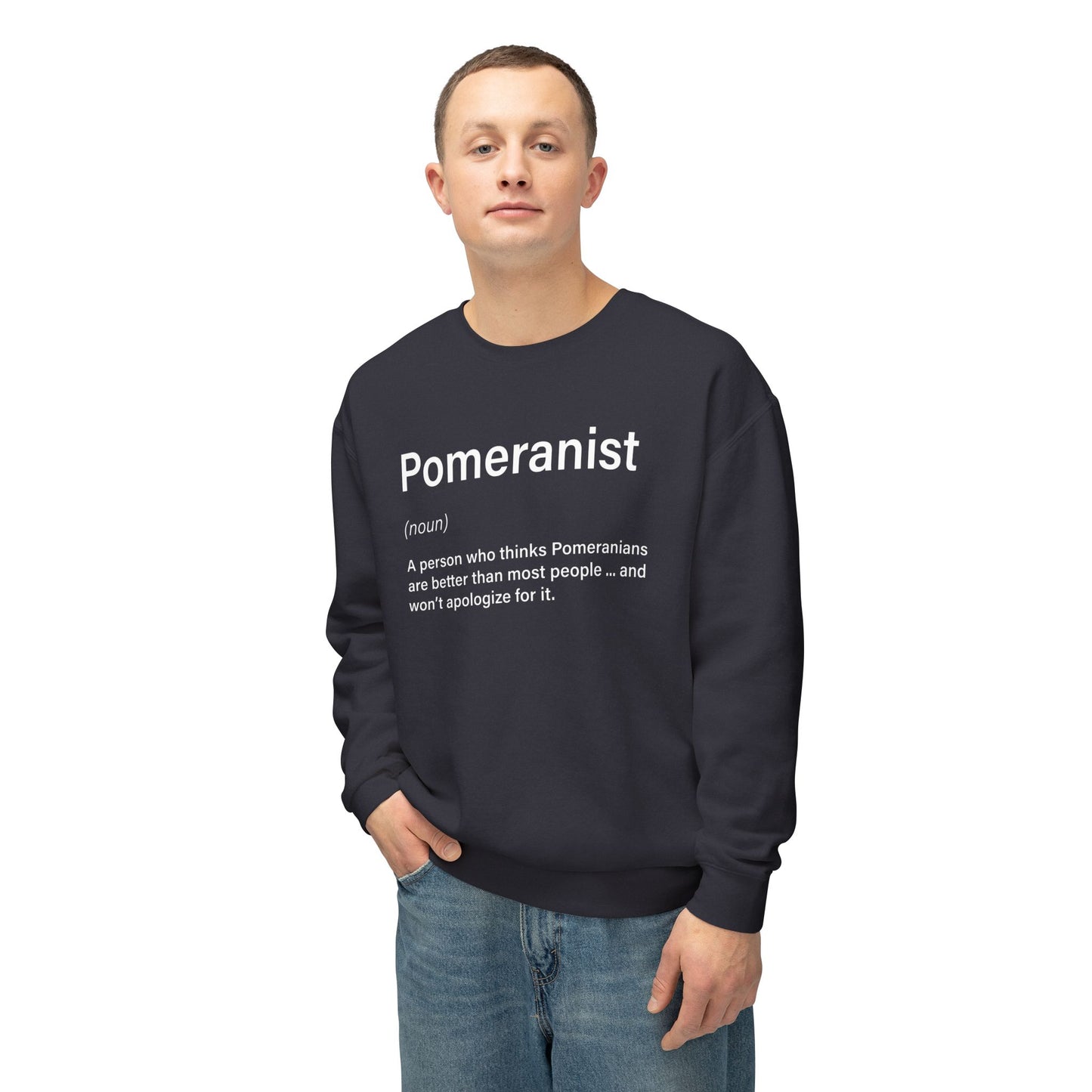 Premium Pomeranist Text Only Sweatshirt