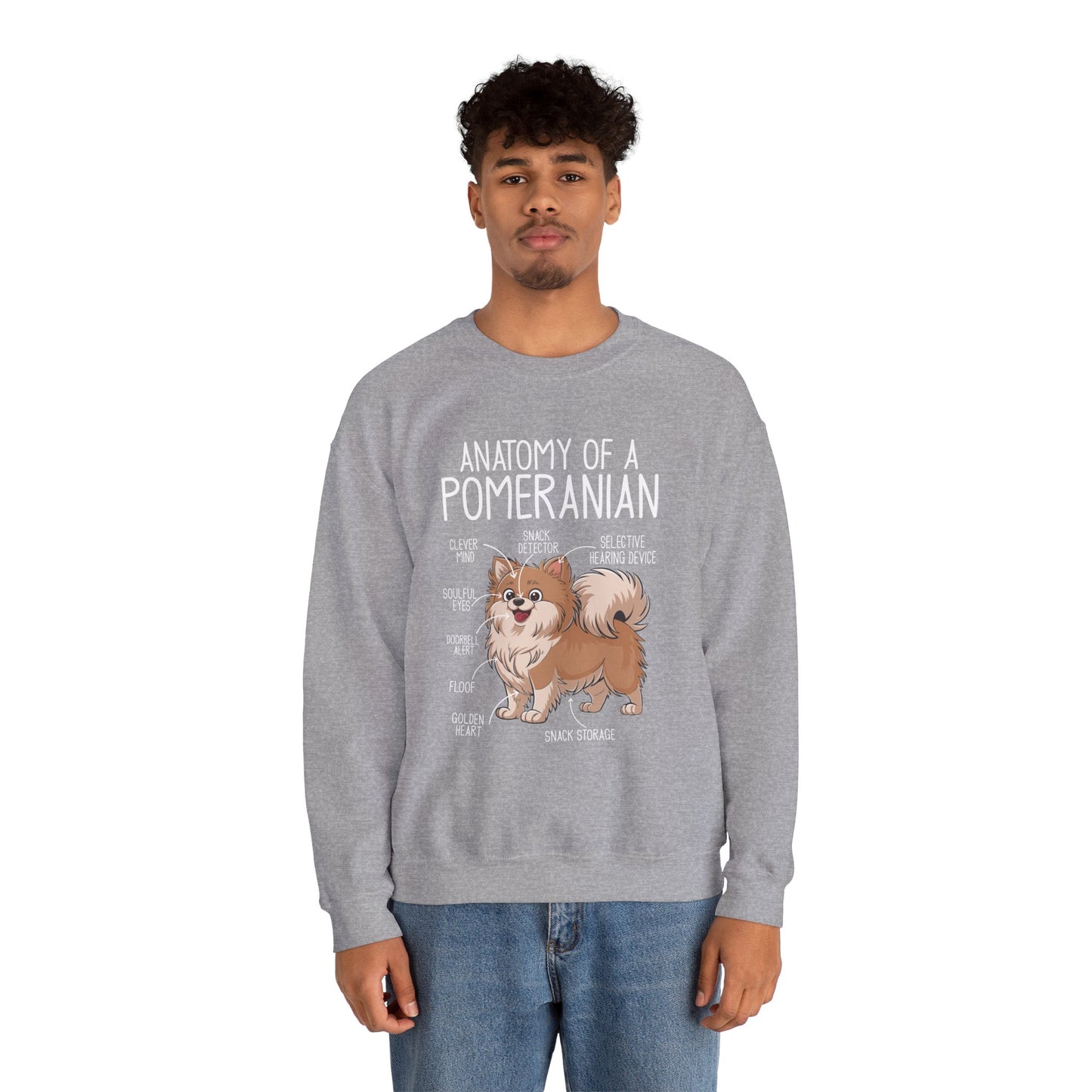 Anatomy of a Pomeranian Sweatshirt