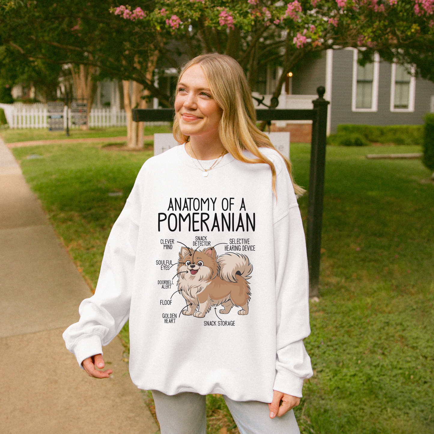 Anatomy of a Pomeranian Sweatshirt