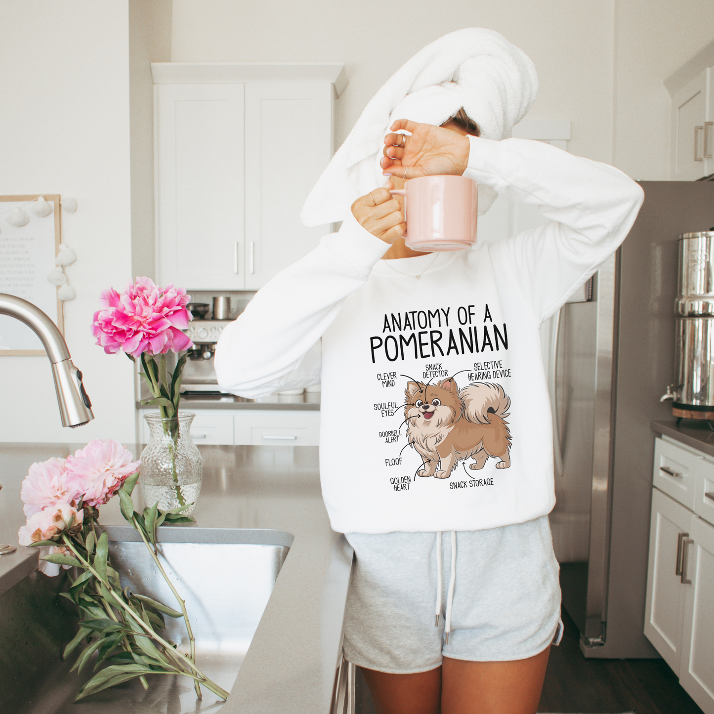 Anatomy of a Pomeranian Sweatshirt
