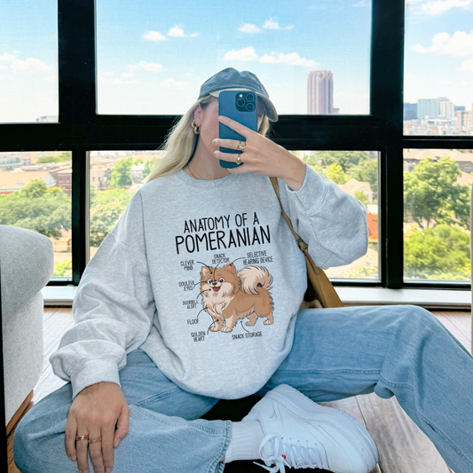 Anatomy of a Pomeranian Sweatshirt