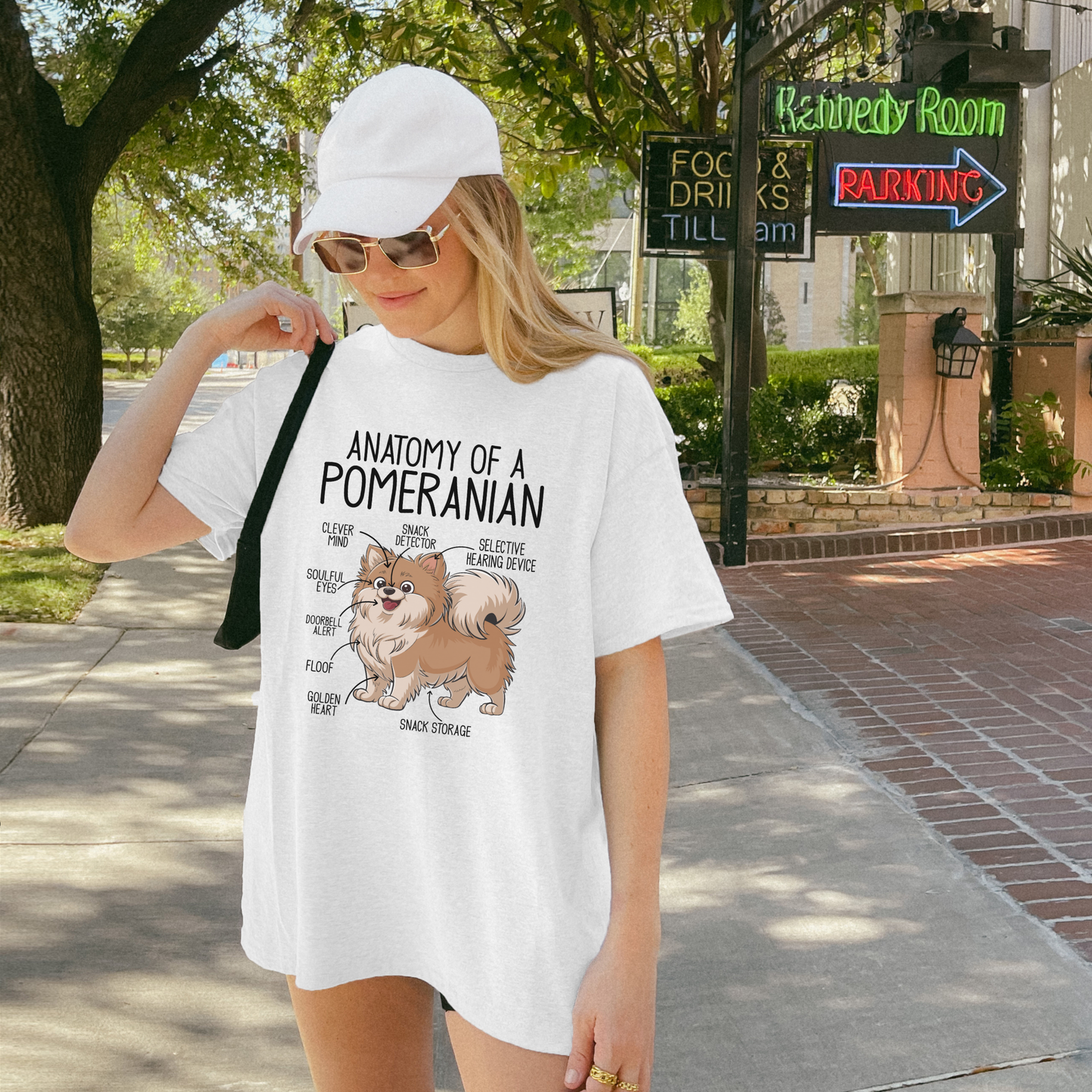 Anatomy of a Pomeranian T-shirt