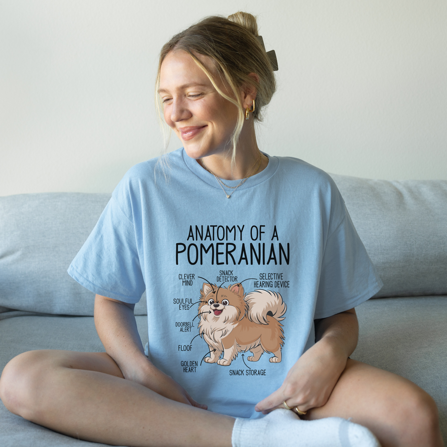 Anatomy of a Pomeranian T-shirt