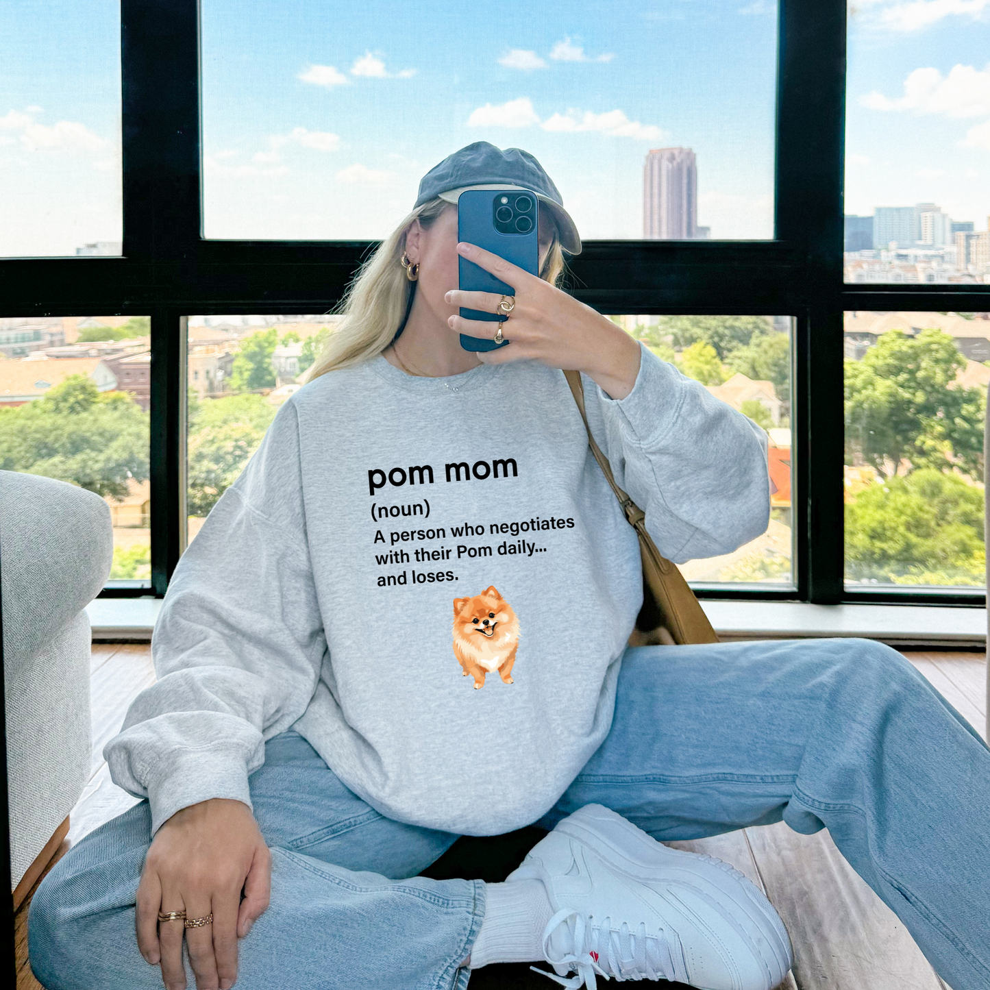Pom Mom = Daily Negotiations Sweatshirt