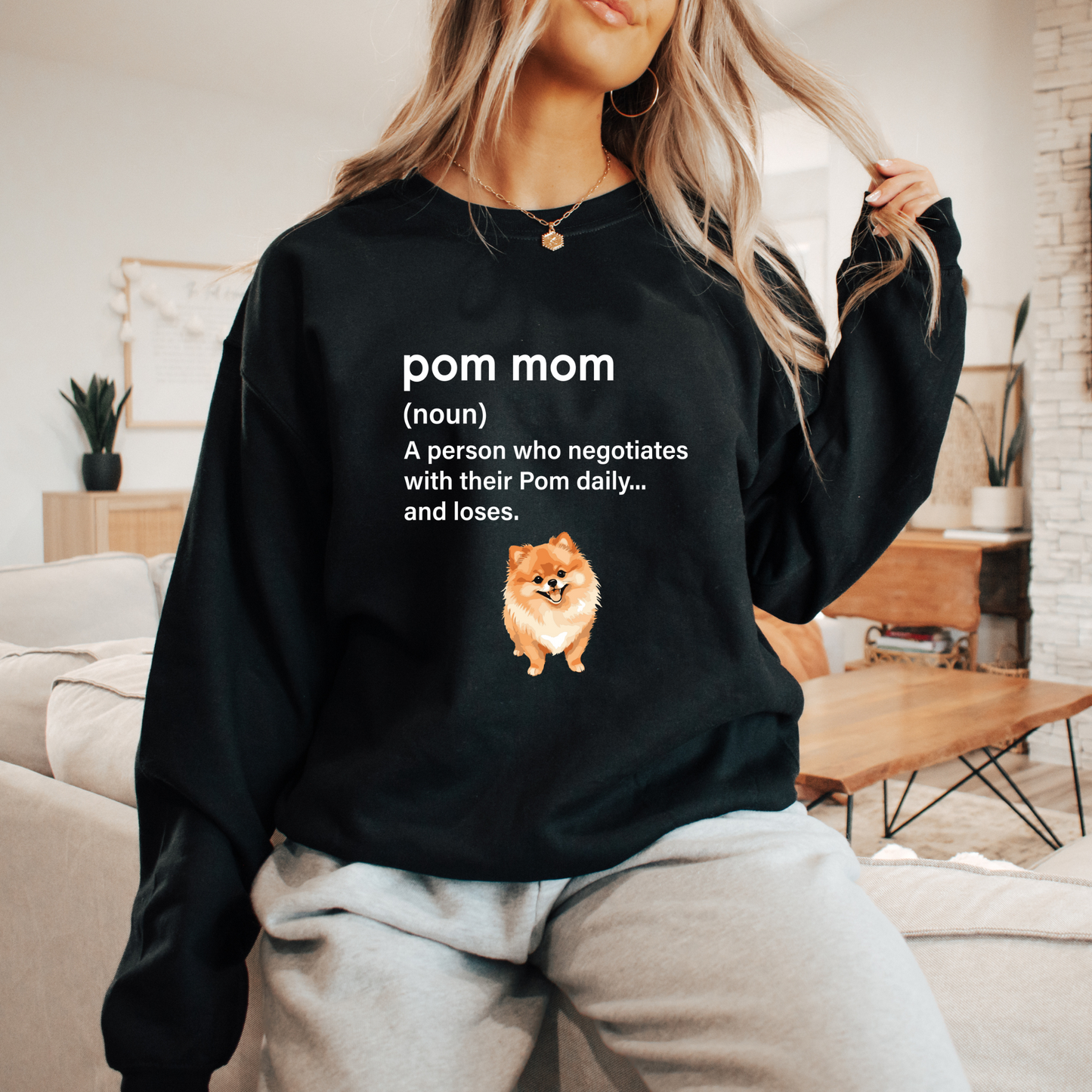 Pom Mom = Daily Negotiations Sweatshirt