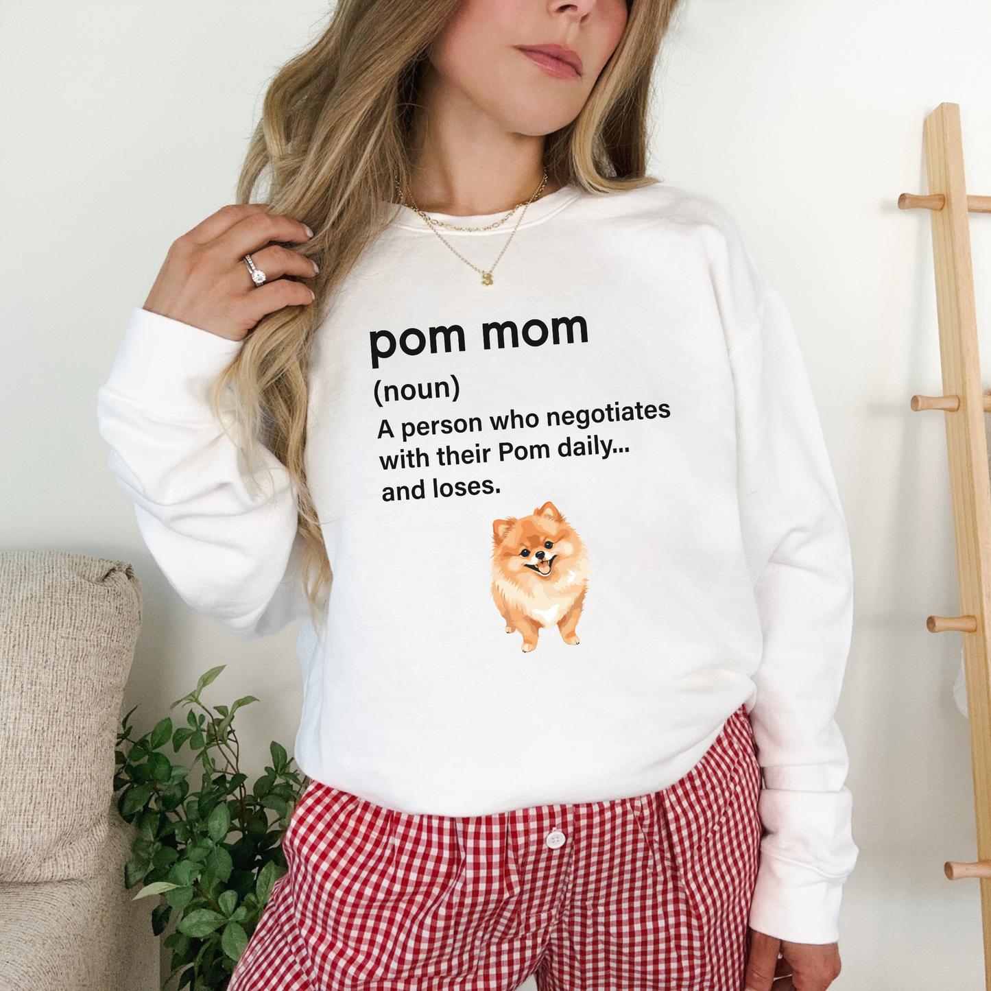 Premium Lightweight Pom Mom Sweatshirt