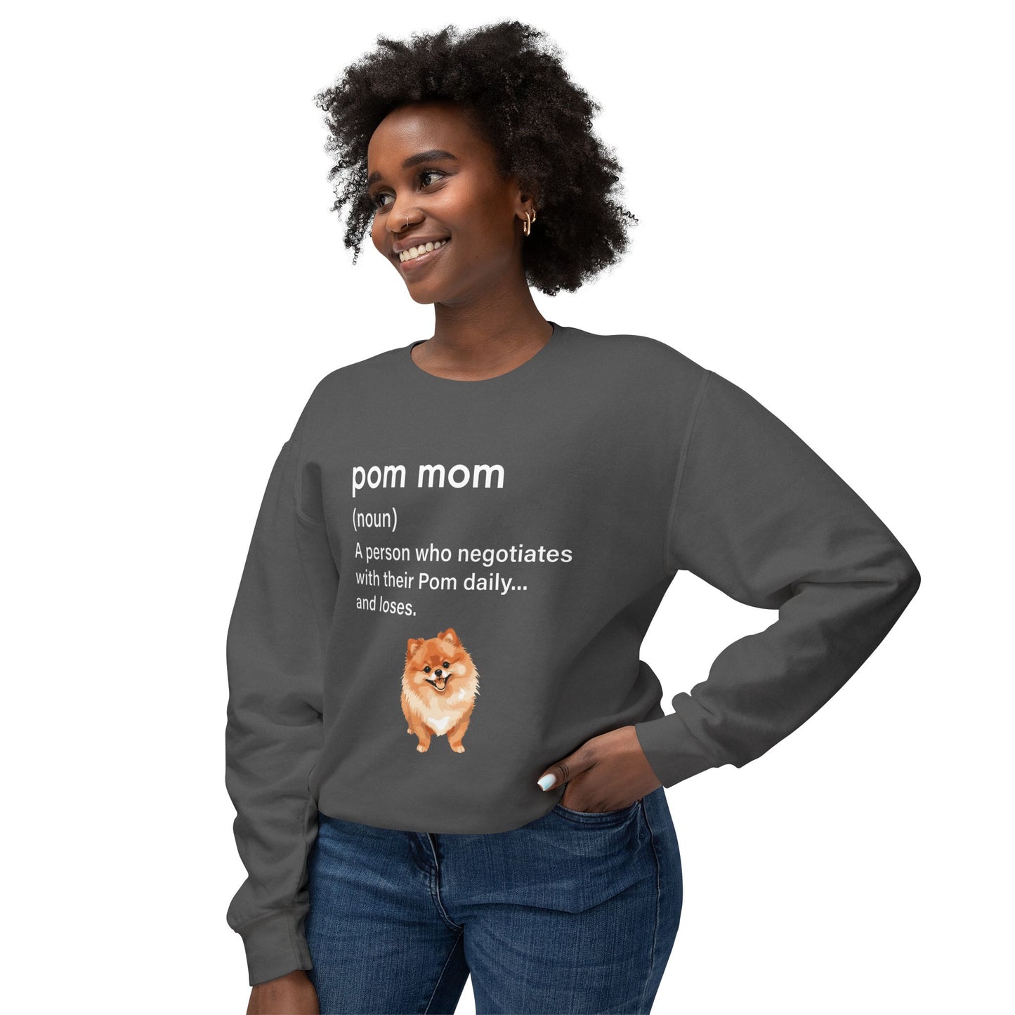 Premium Lightweight Pom Mom Sweatshirt