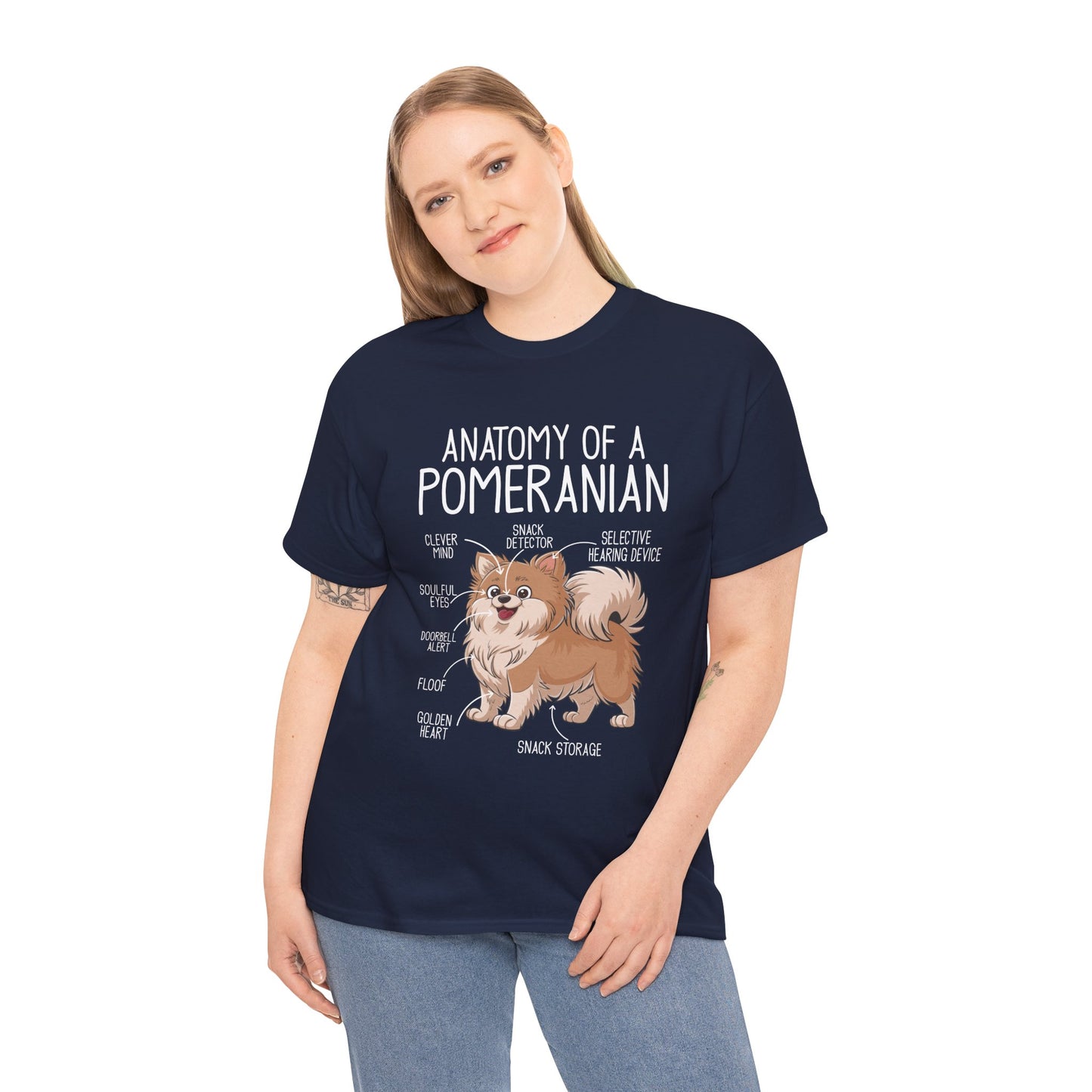 Anatomy of a Pomeranian T-shirt