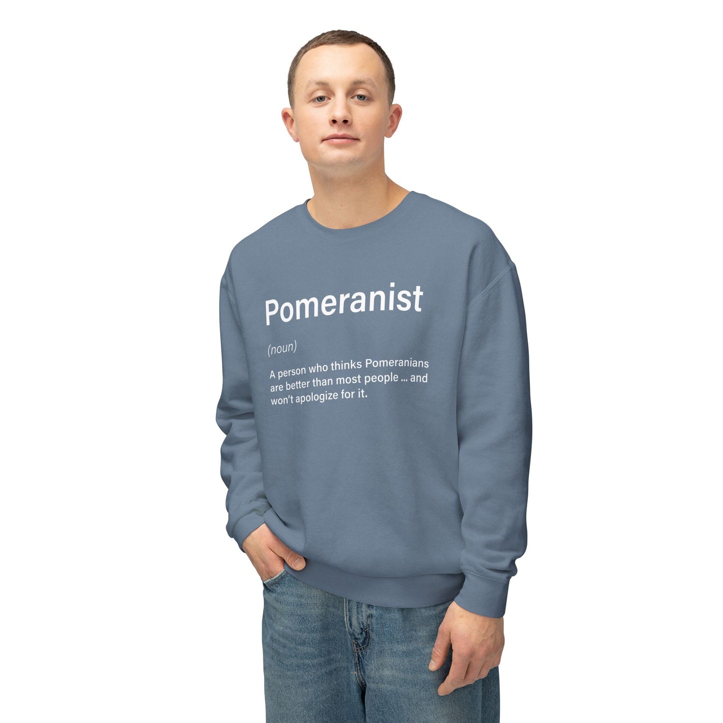 Premium Pomeranist Text Only Sweatshirt