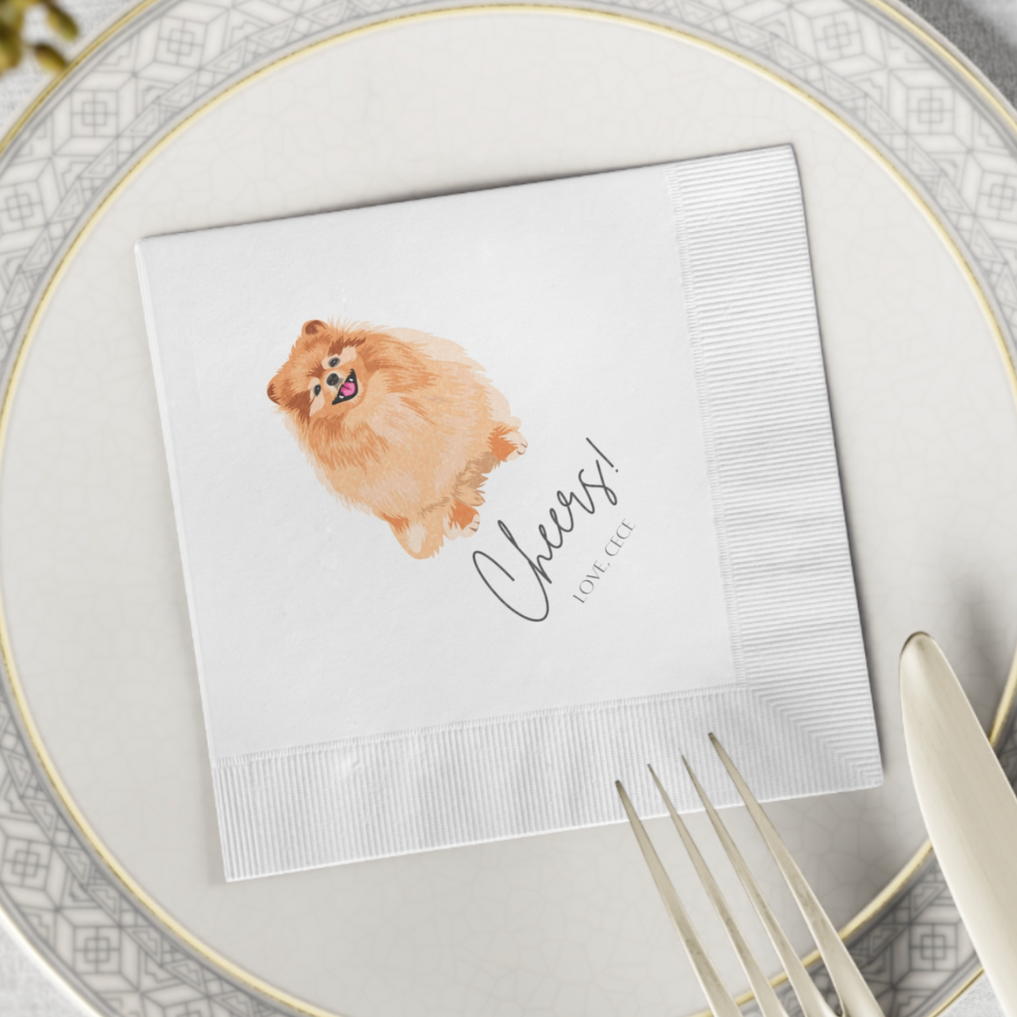 Pet Wedding Cocktail Napkins