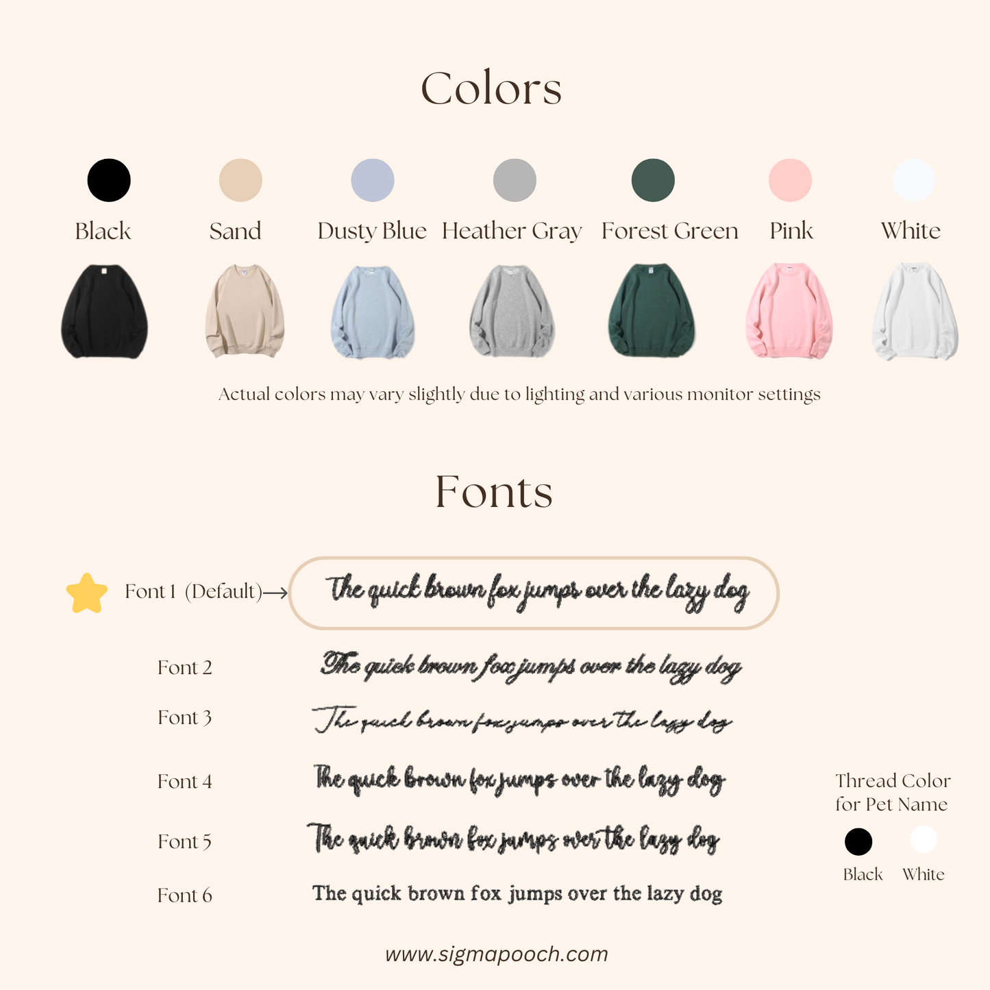 Pet Embroidered Sweatshirt