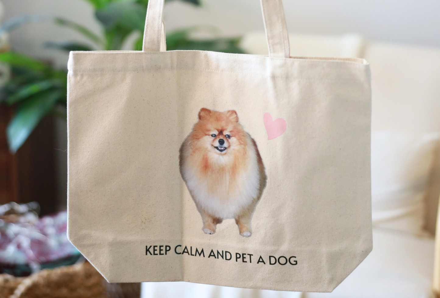 Keep Calm And Pet A Dog Tote Bag
