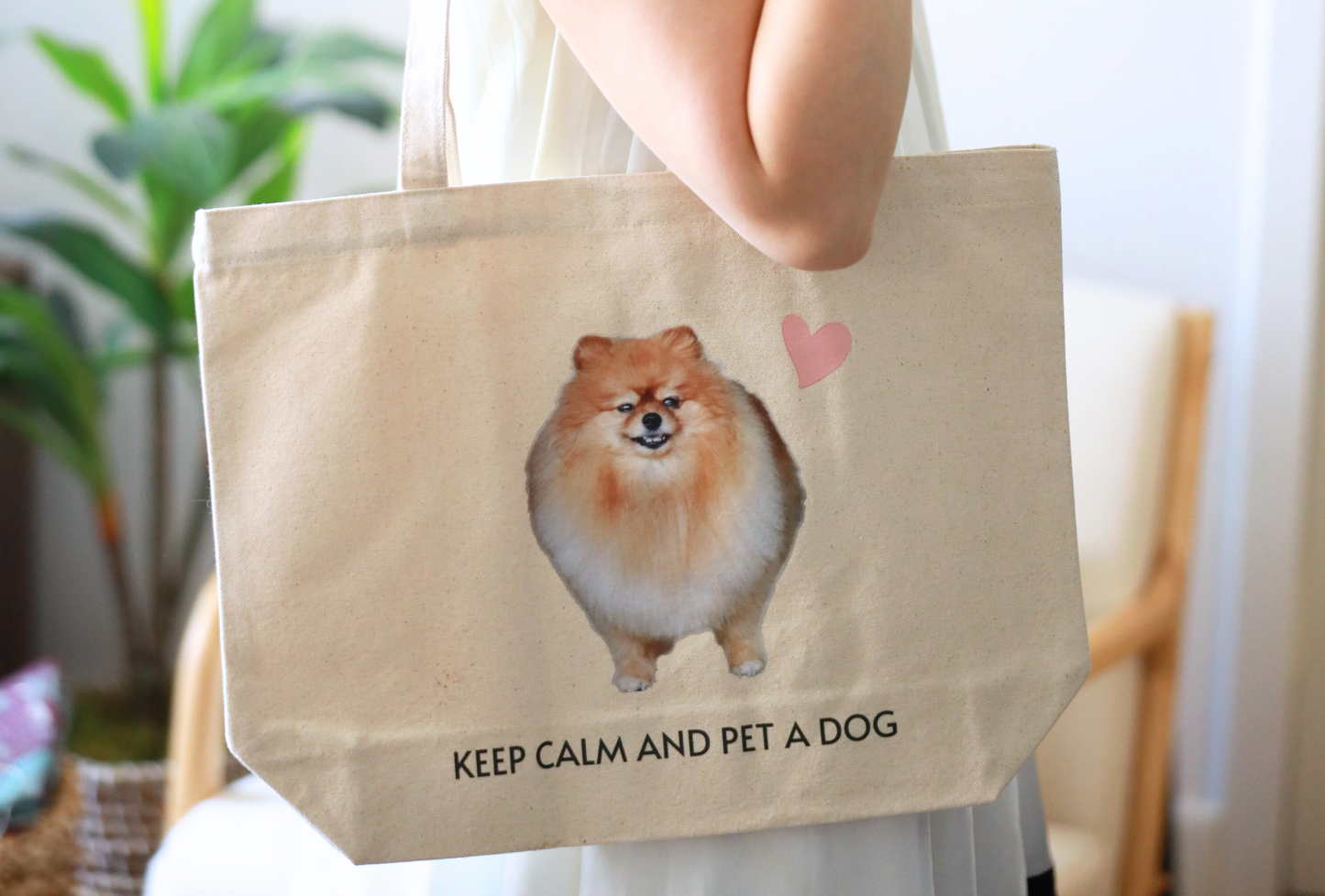 Keep Calm And Pet A Dog Tote Bag