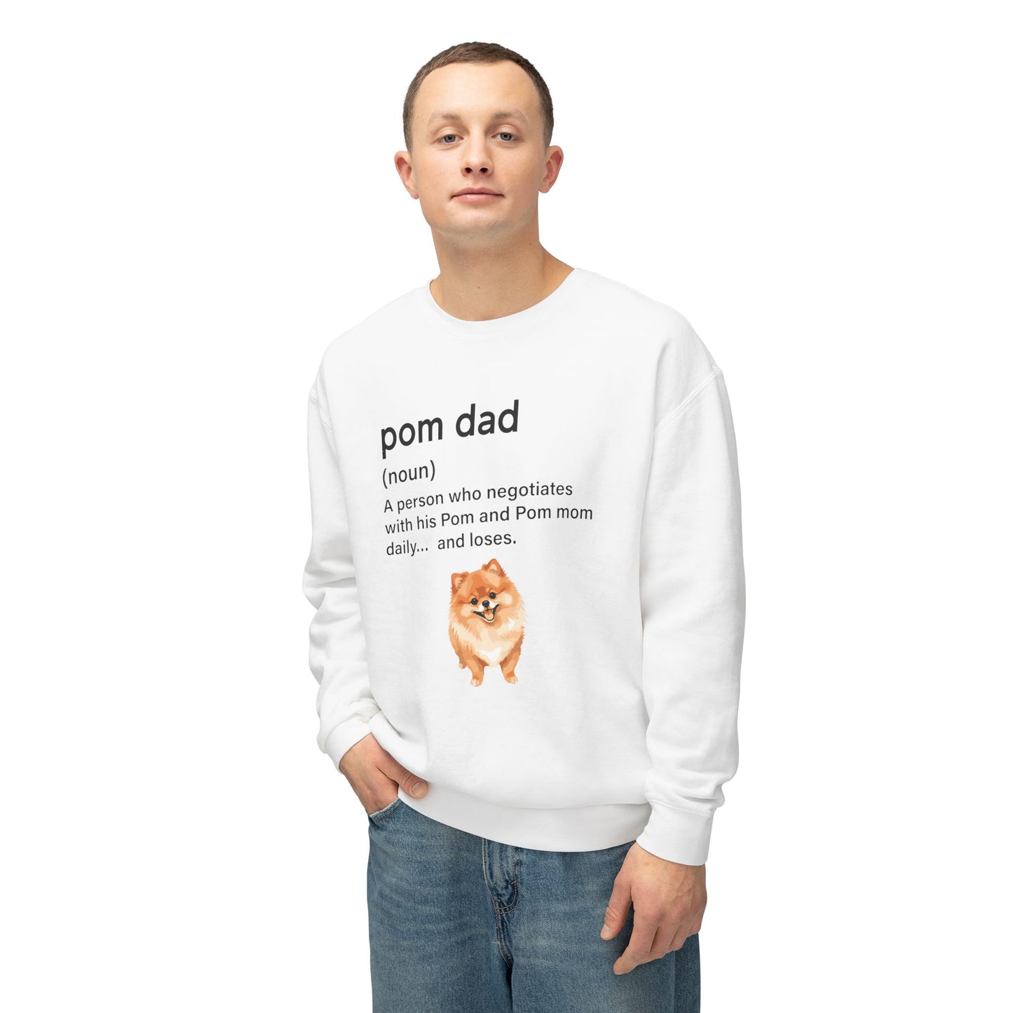 Premium Lightweight Pom Dad Sweatshirt