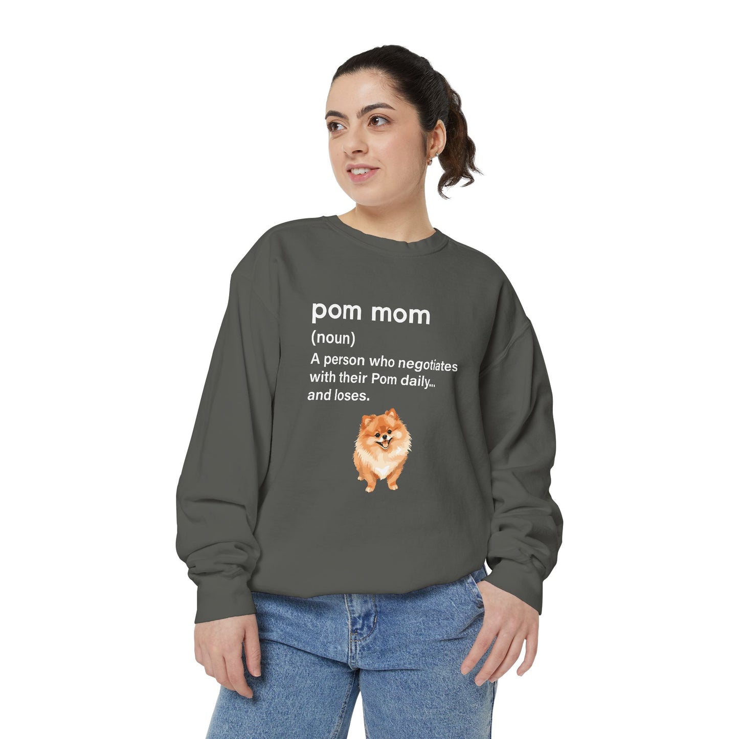 Premium Pom Mom = Daily Negotiations Sweatshirt