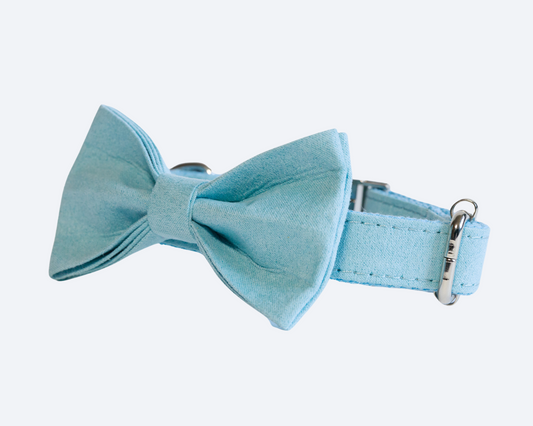 Blue Bow Tie Collar