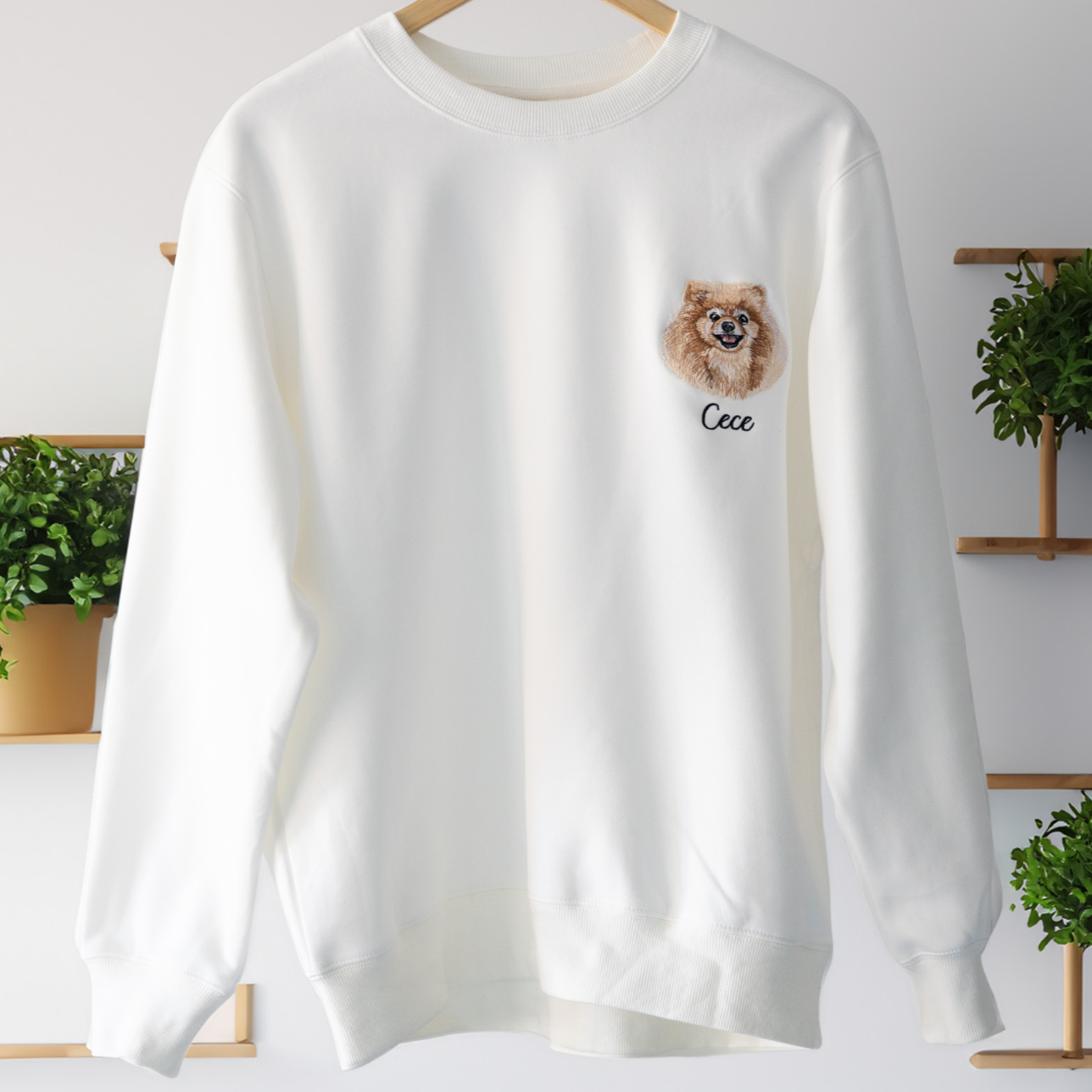 Pet Embroidered Sweatshirt