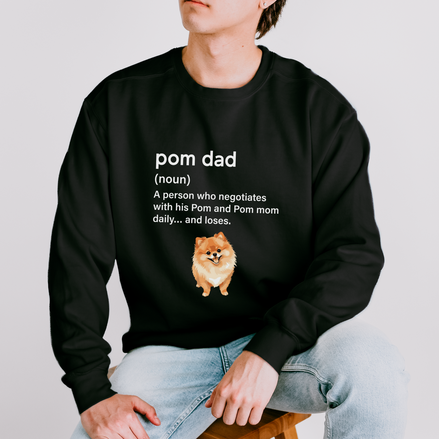 Premium Lightweight Pom Dad Sweatshirt