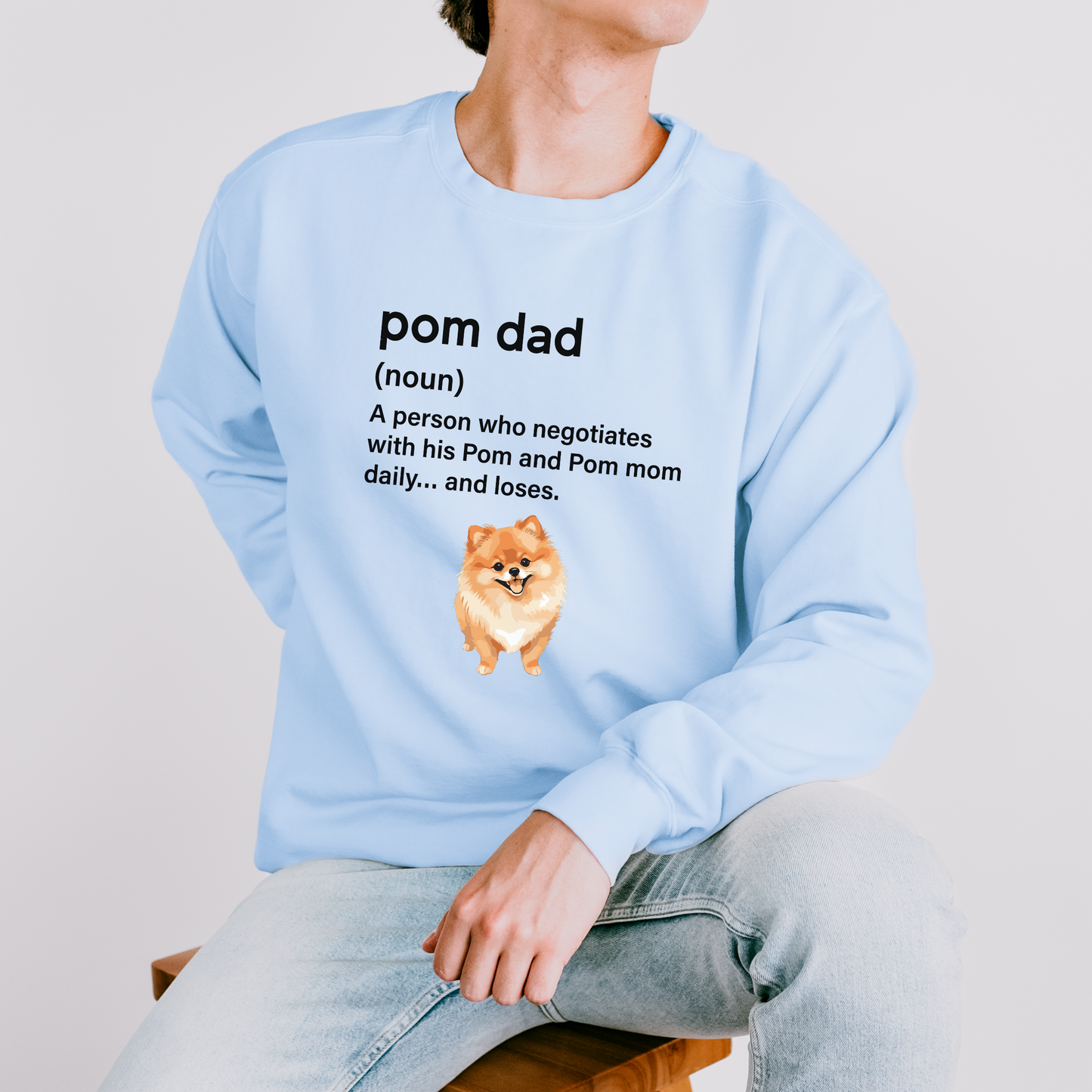 Premium Lightweight Pom Dad Sweatshirt