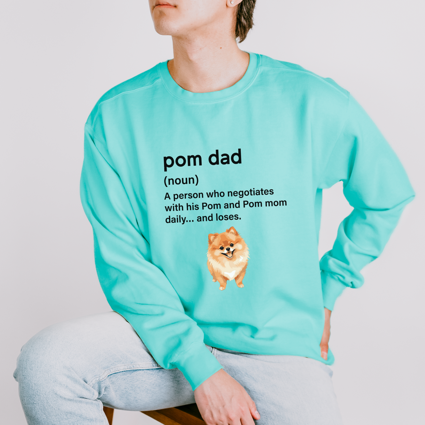 Premium Lightweight Pom Dad Sweatshirt