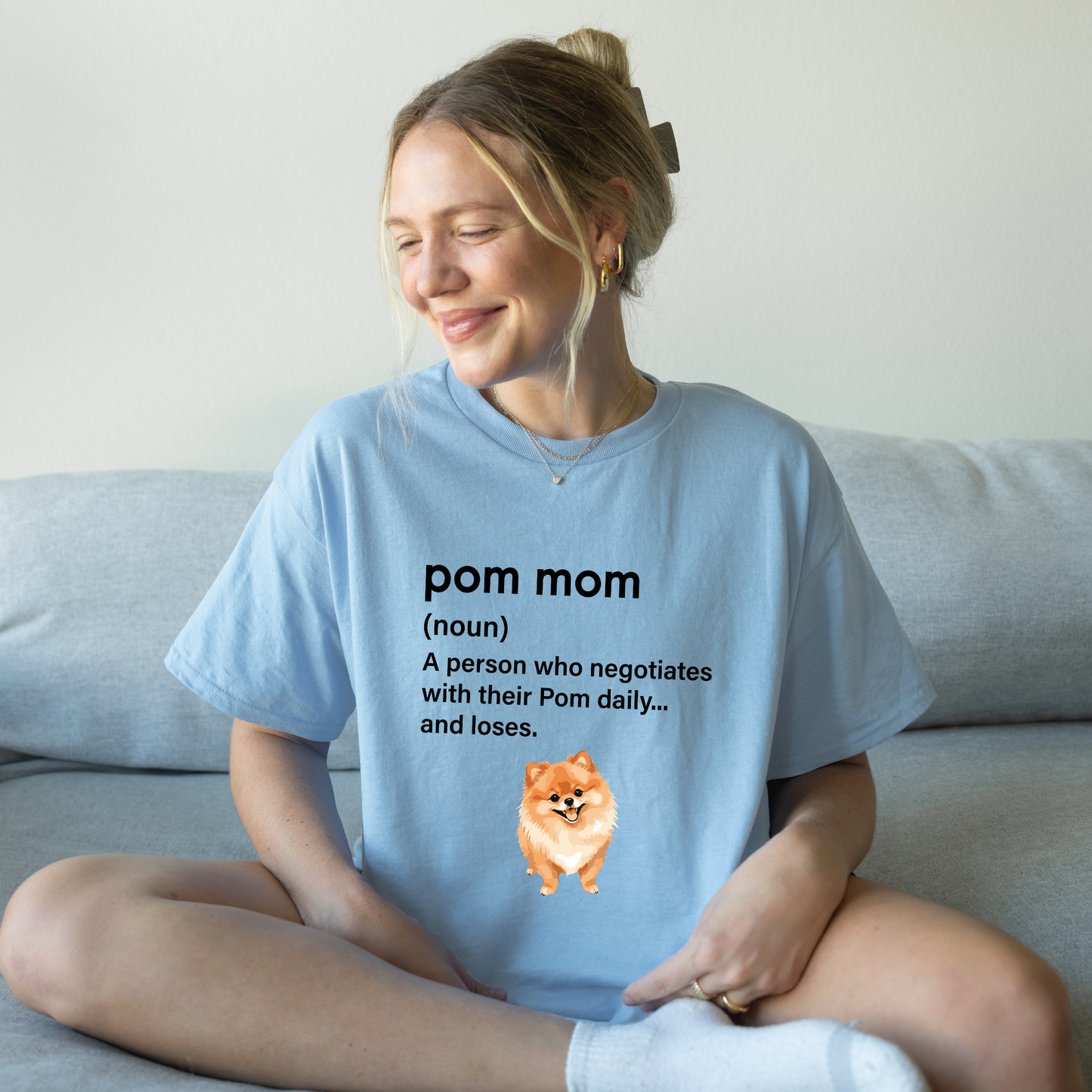 Pom Mom = Daily Negotiations T-shirt