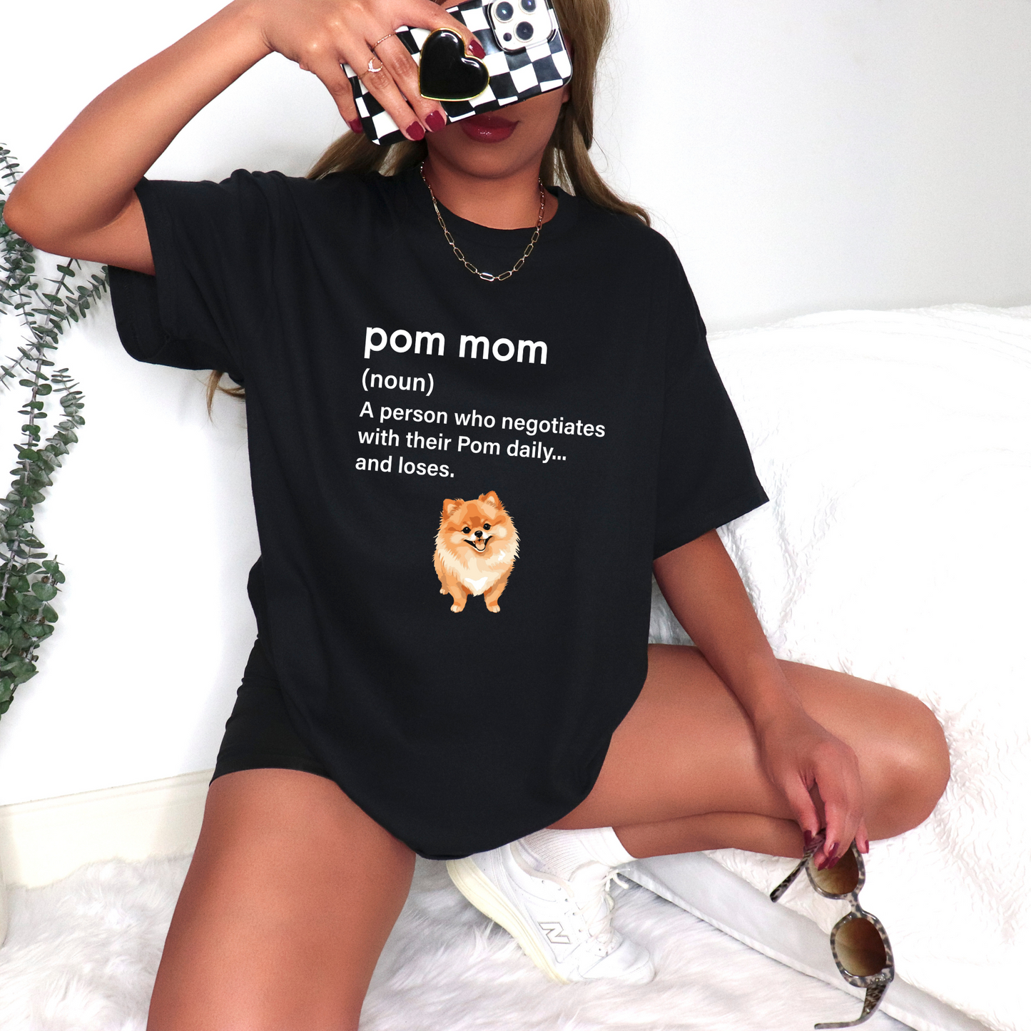 Pom Mom = Daily Negotiations T-shirt