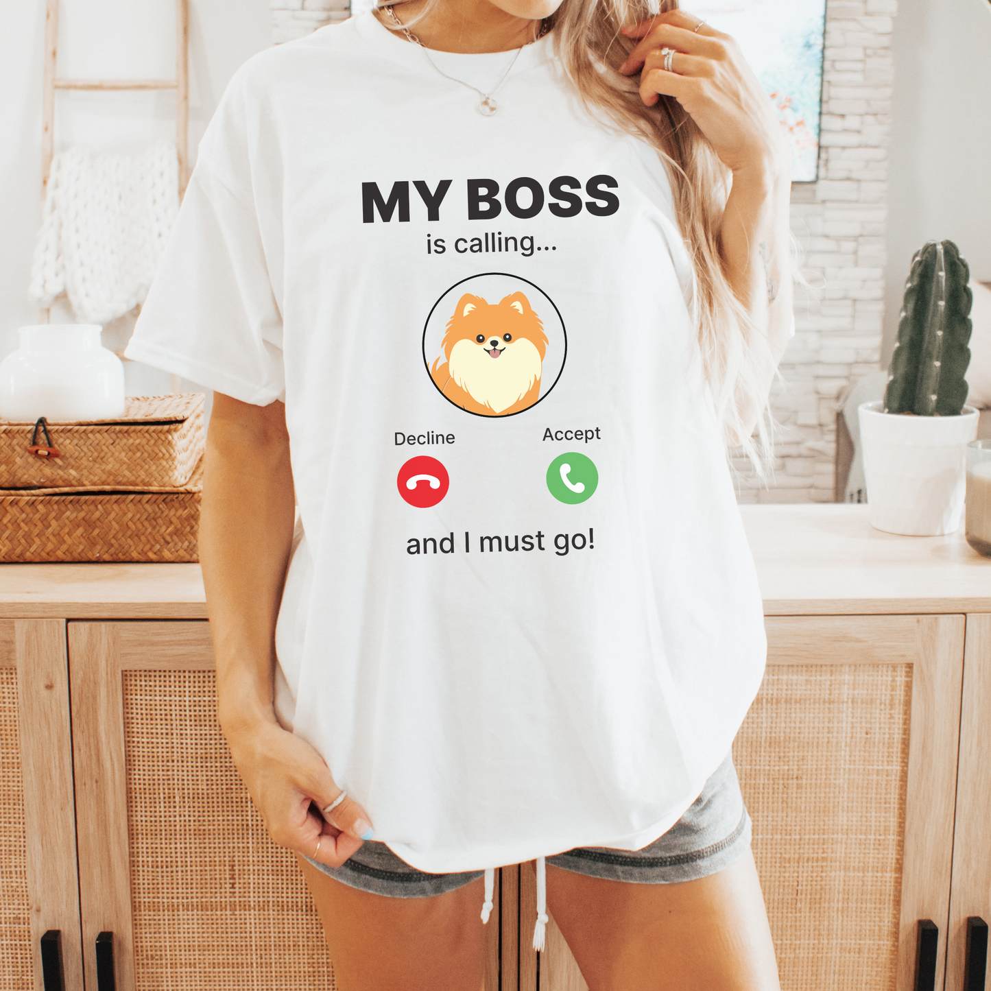 My Boss Is Calling T-shirt