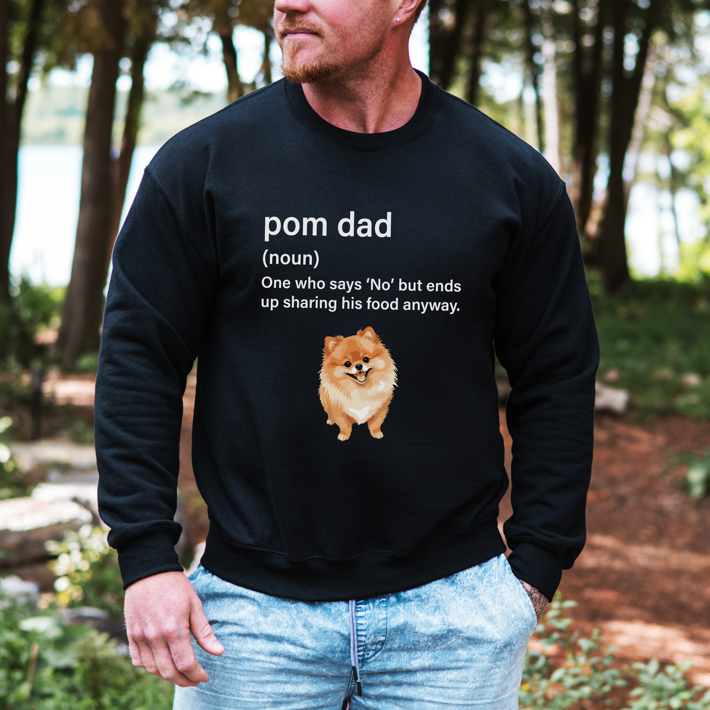 Pom Dad One Who Says No Sweatshirt