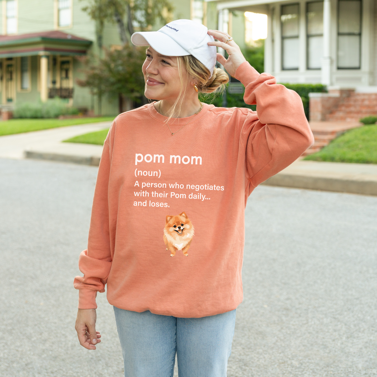 Premium Pom Mom = Daily Negotiations Sweatshirt