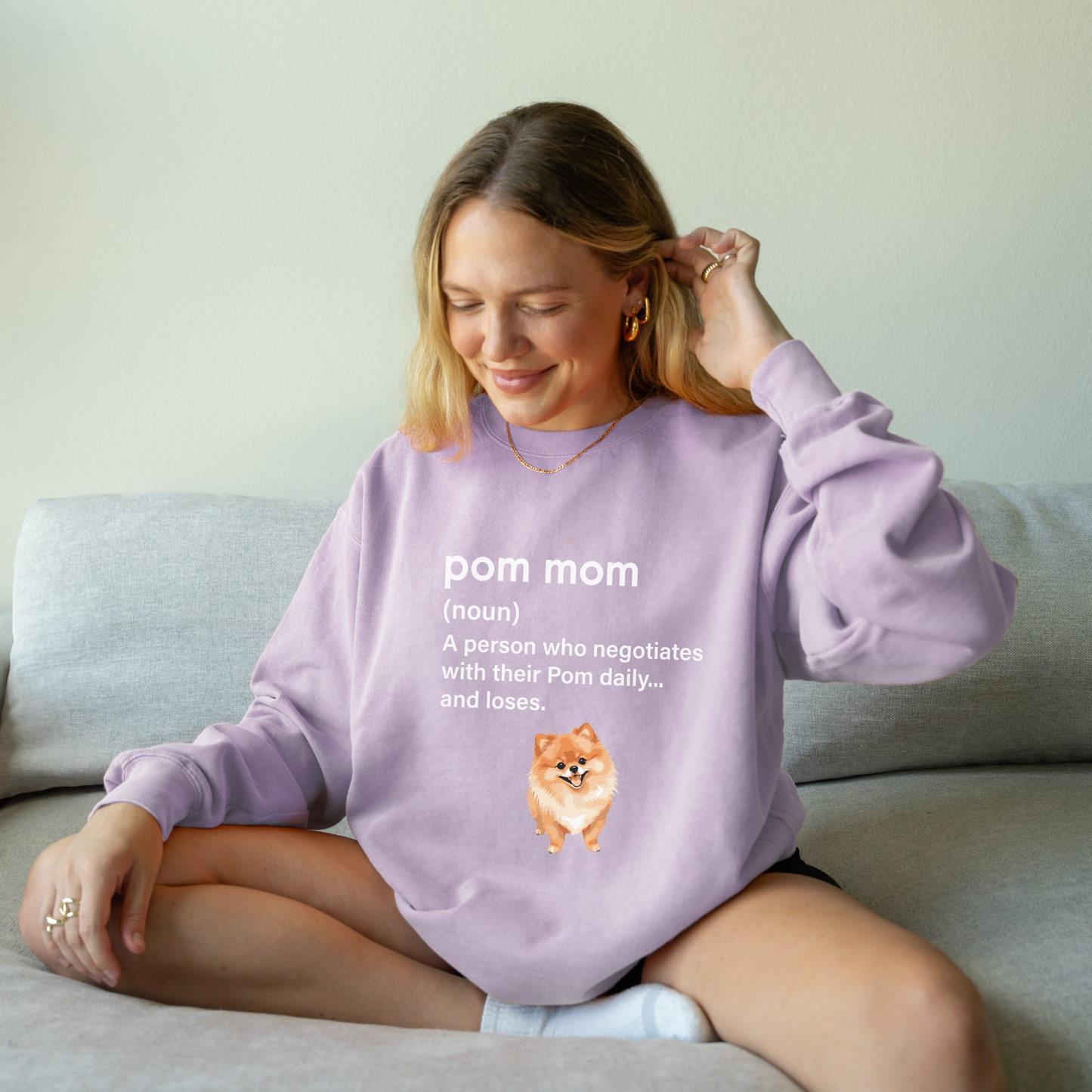 Premium Pom Mom = Daily Negotiations Sweatshirt