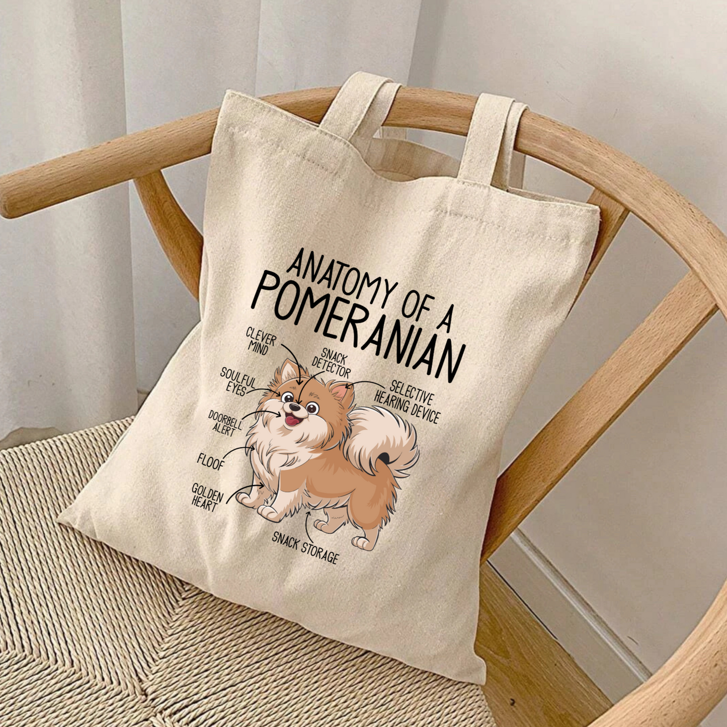 Anatomy of a Pomeranian Tote