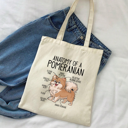 Anatomy of a Pomeranian Tote