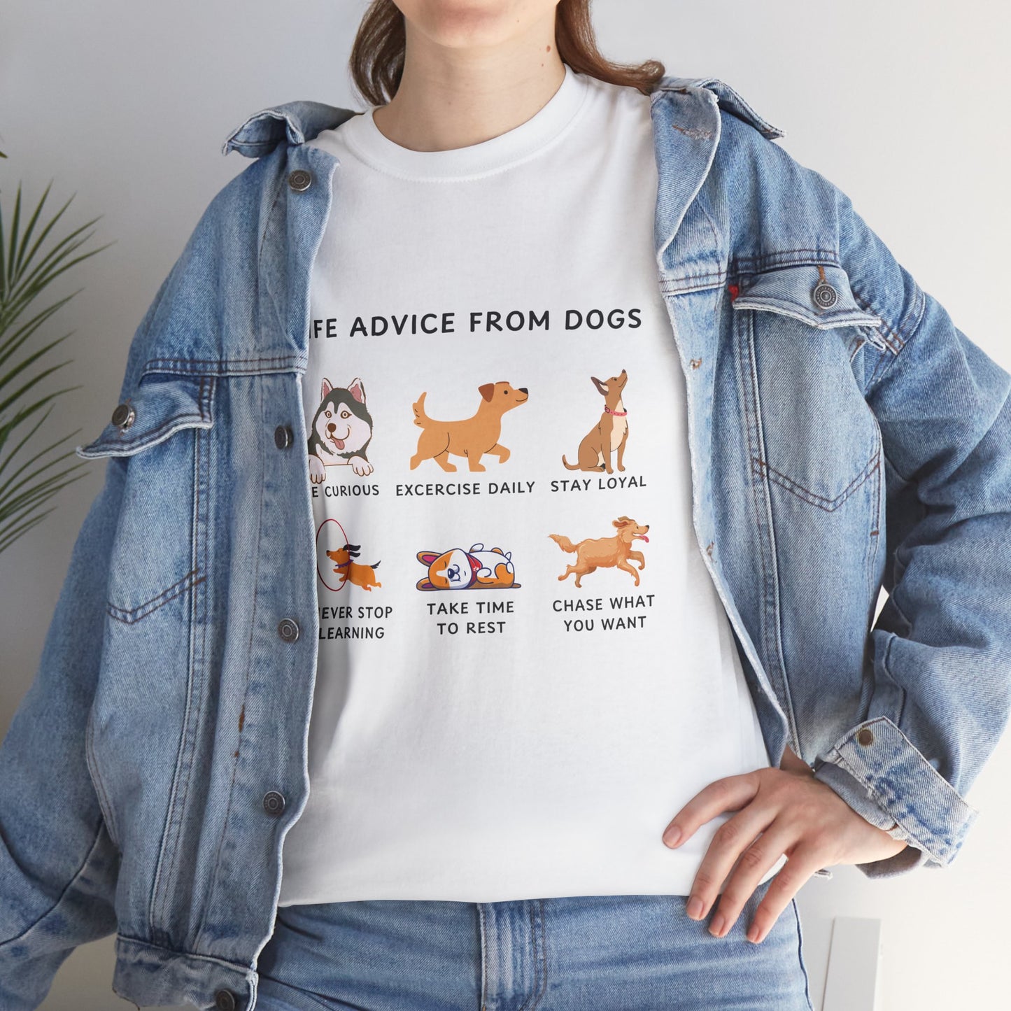 Life Advice from Dogs T-shirt