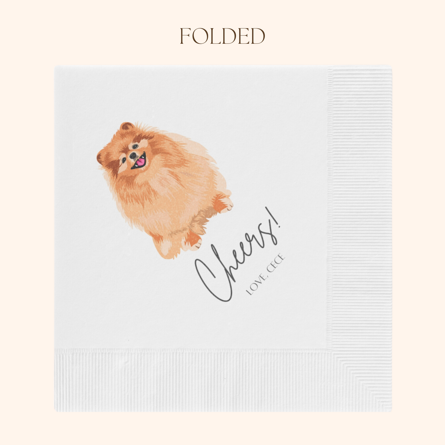 Pet Wedding Cocktail Napkins