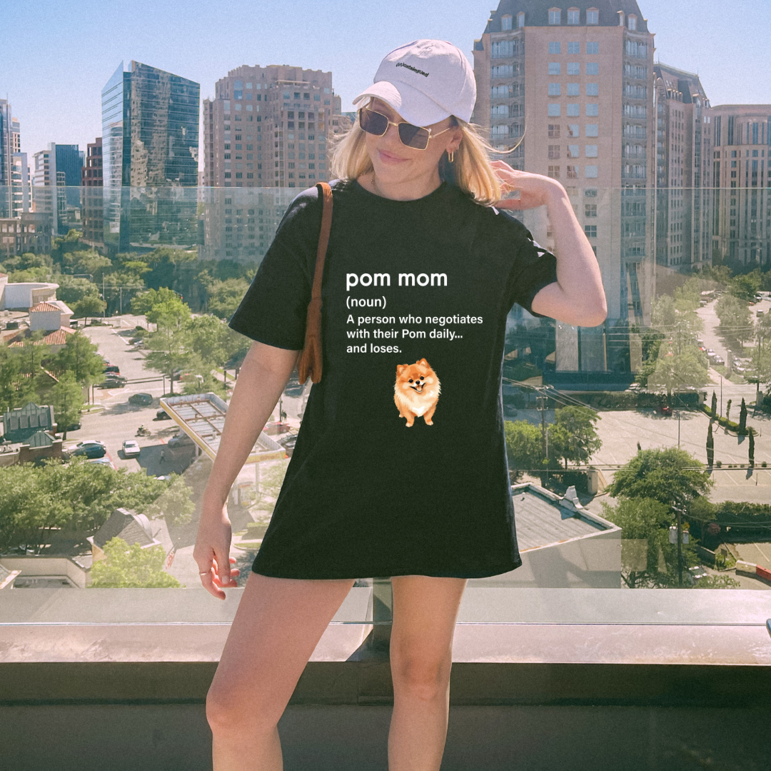 Pom Mom = Daily Negotiations T-shirt