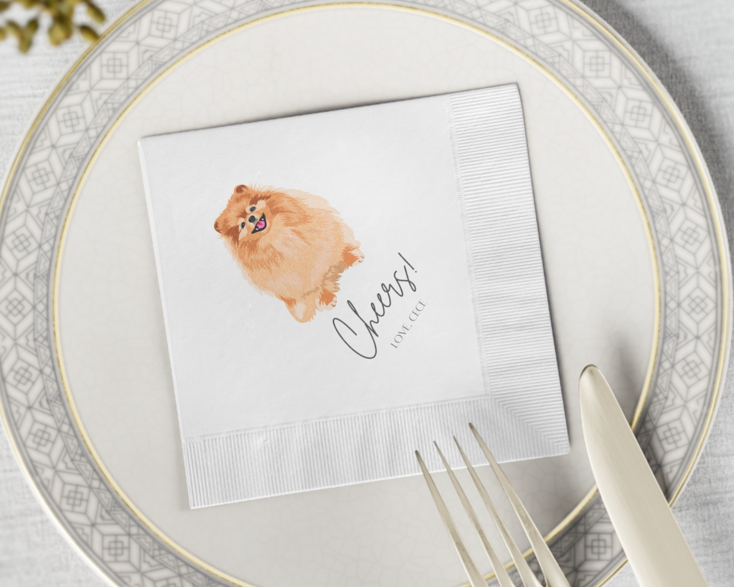 Pet Wedding Cocktail Napkins