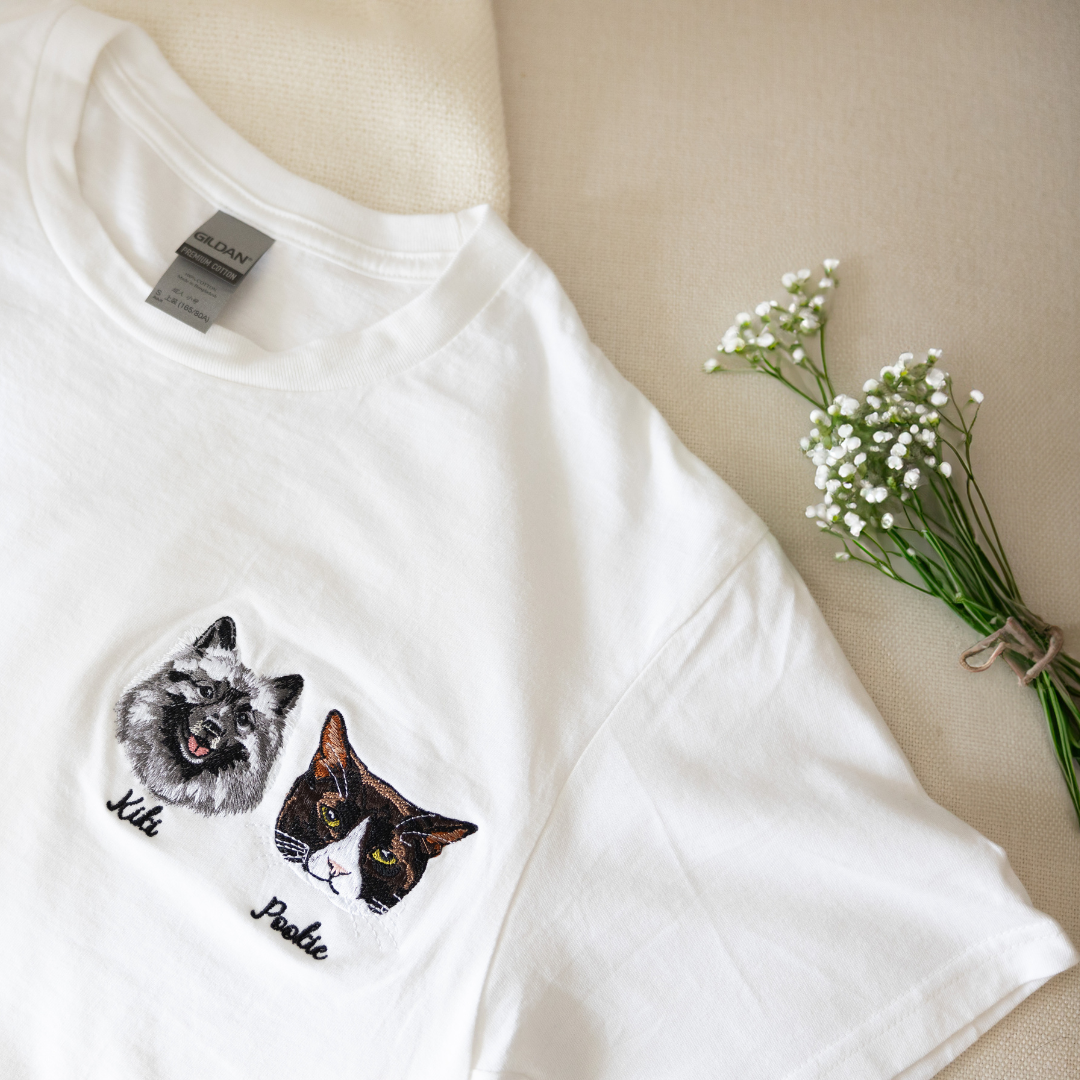 Pet Embroidered T-shirt